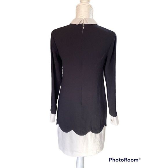 CeCe Women Dress Size US 1O Black with White Collar WEDNESDAY ADDAMS - Picture 10 of 13